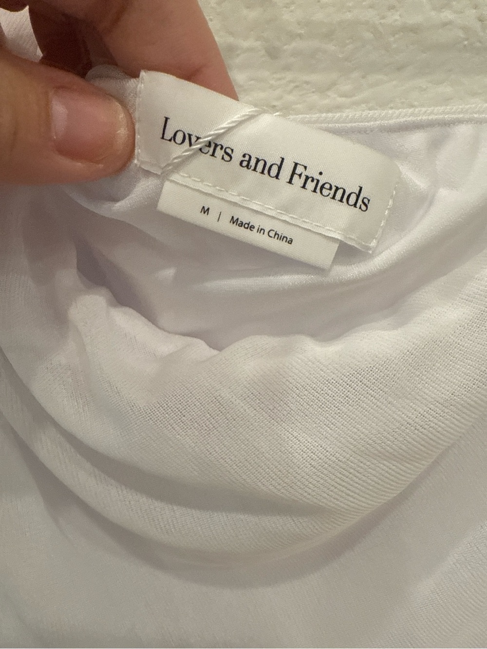 Lovers and Friends Estella One Shoulder White Maxi Dress NWT Size M - Picture 3 of 6